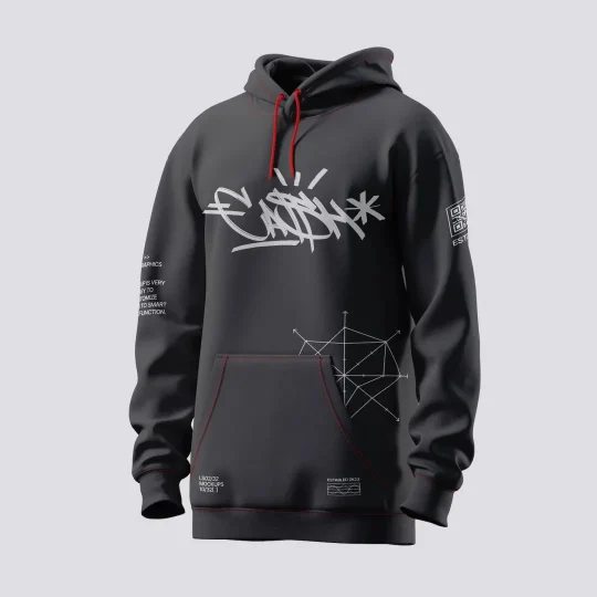 Slogan Print Hoodie