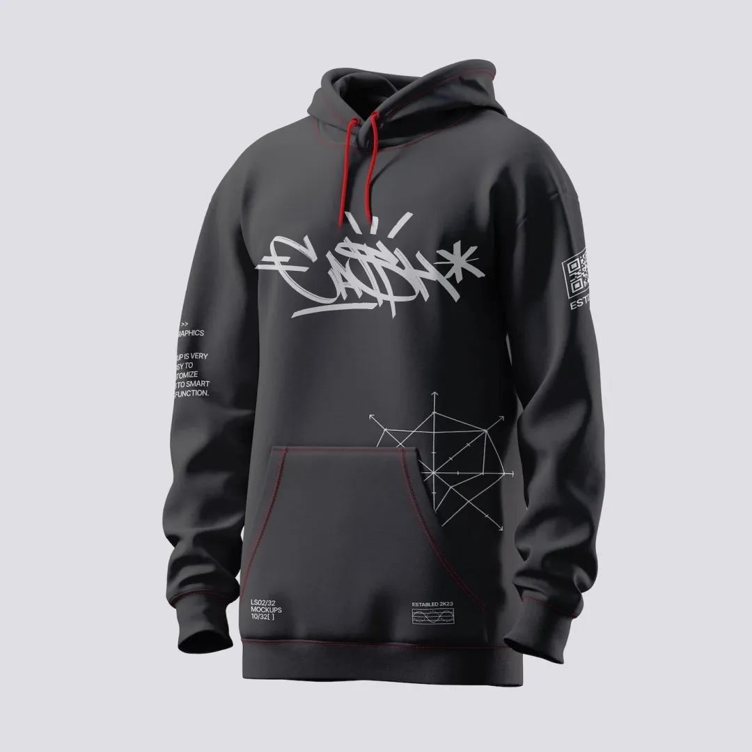Slogan Print Hoodie